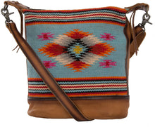 Load image into Gallery viewer, STS Ranchwear Saltillo Crossbody Light Blue/Orange/Pink One Size --|-- 902