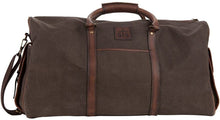 Load image into Gallery viewer, STS Ranchwear Men's The Foreman Duffel Bag, Dark Khaki Canvas/Leather, One Size --|-- 729