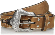 Load image into Gallery viewer, Nocona Men's Buffalo Concho Inlay, Medium Brown, 34 --|-- 1080