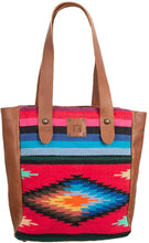 Load image into Gallery viewer, STS Ranchwear Fiesta Serape Tote Royal Blue/Black/Red One Size --|-- 921