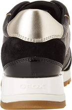 Load image into Gallery viewer, Geox Women's Suede Tabelya Trainers Black --|-- 17186