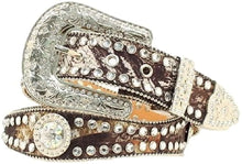 Load image into Gallery viewer, Blazin Roxx Women's Rhinestone Lined Concho Belt - N3512044 --|-- 13066