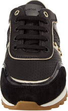 Load image into Gallery viewer, Geox Women's Suede Tabelya Trainers Black --|-- 17185