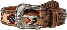 Load image into Gallery viewer, Ariat Men's Arrow Billet Ribbon Center Belt, multi/color, 40 --|-- 8382