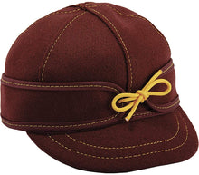 Load image into Gallery viewer, Stormy Kromer The Lil' Kromer Benchwarmer Cap - Children's Winter Wool Hat with Ear Flap Blue/Gray --|-- 250