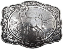 Load image into Gallery viewer, Nocona Men's Crumrine Silver Deer Scaloped Buckle, One Size --|-- 1505