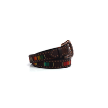 Load image into Gallery viewer, Ariat Women's Serape Center Copper Nail Edge Belt, Multi/Color, Extra Large | 701340586338