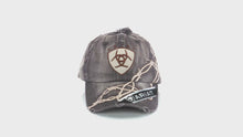 Load and play video in Gallery viewer, ARIAT Men&#39;s Distresed Barbed Wire Hat, Brown, One Size | 701340489325
