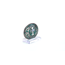 Load image into Gallery viewer, Nocona Belt Co. Women&#39;s 37914 Ladies Silver Buckle w/Cross Chips Turquoise | 701340419605
