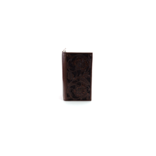 Load image into Gallery viewer, Ariat Men&#39;s Tonal Brown Floral Inlay Rodeo Wallet, One Size | 701340579538
