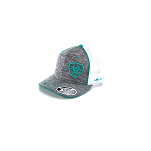 ARIAT Men's Heather Teal Mesh Cap, Gray, OSFM | 701340585331