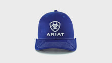 Load and play video in Gallery viewer, ARIAT Men&#39;s Lucas Snapback Cap Blue White Size One Size | 701340626256 
