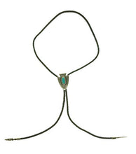 Load image into Gallery viewer, M&amp;F Western Bolo Tie Arrowhead/Turquoise Stone One Size
