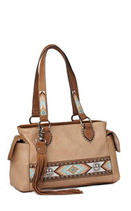 Blazin Roxx Carmen Style Satchel Southwestern Style Handbag