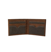 Load image into Gallery viewer, STS Ranchwear Men&#39;s Western Style Casual Everyday Foreman Dark Canvas Collection Bifold II Wallet, Brown
