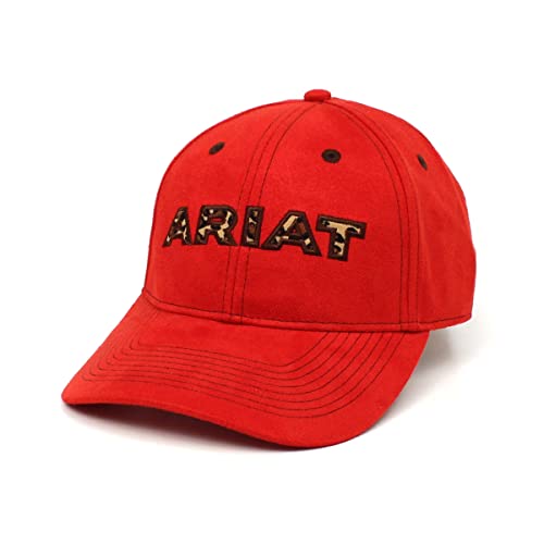 ARIAT Women's Red Leopard Cap with Velcro Closure