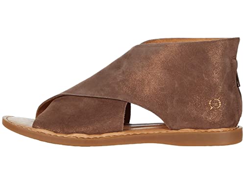 BORN Women's Comfortable IWA Leather Sandal Brown