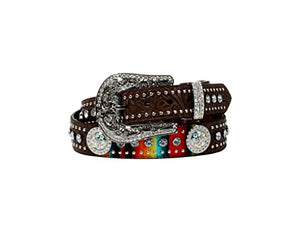 Nocona Ladies Studs Concho Floral Belt