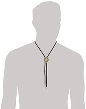 Load image into Gallery viewer, M &amp; F Western Men&#39;s Round Star Bolo Silver One Size
