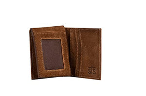 STS Ranchwear Hidden Cash Wallet Mens Leather Hair-on-Hide Cowhide