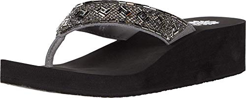 Yellow Box Women's Solanna Wedge Flip-Flop