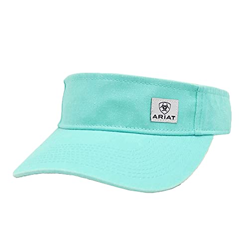 ARIAT Ladies Classic Logo Patch Turquoise Visor