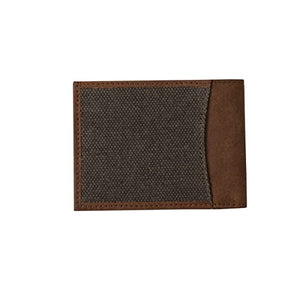 STS Ranchwear Men's Western Style Casual Everyday Foreman Dark Canvas Collection Bifold II Wallet, Brown