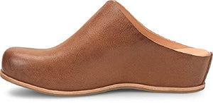 KORK-EASE Women's para Slip-On Leather Clog Flats with Comfort Cushioned Footbed