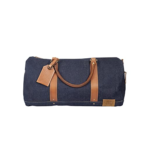 STS Ranchwear Women's Casual Travel Large Capacity Multifunctional Blue Bayou Collection Duffle Bag with Shoulder Strap