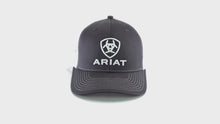 Load and play video in Gallery viewer, A300003206 Men`s Ariat Gray/White Shield Cap | 701340626218
