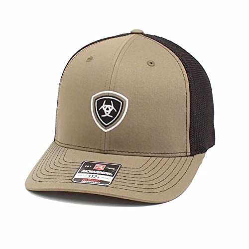 ARIAT Men's Richardson R112 Snap Back Embroidered Shield Logo Hat, Olive