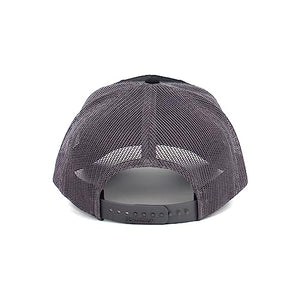 STS Ranchwear Men's Bar Patch Hat: Classic Trucker Style, Cotton-Poly Blend & Adjustable Snapback Black/Charcoal