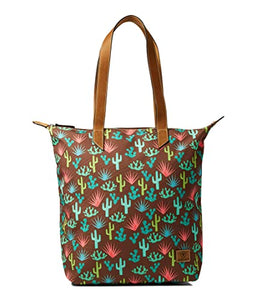 Ariat Cactus Print Tote Brown One Size