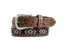 Load image into Gallery viewer, Nocona Men&#39;s Embroidered Tooled Floral Belt
