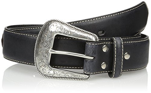 Nocona Belt Co. Men's Top Hand Black Side Overlay