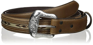 Nocona Belt Co. Men's Top Hand Brown Middle Inlay