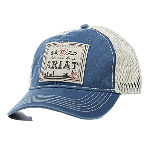 ARIAT Men's Authentic Logo Cap, Denim