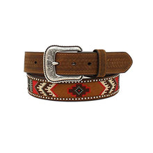 Load image into Gallery viewer, ARIAT Men&#39;s Belt Embroidered Inlay Round Conchos
