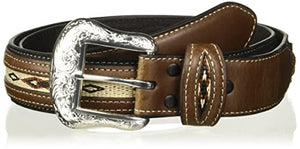 Nocona Belt Co. Men's Top Hand Black Middle Inlay