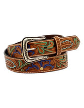 Load image into Gallery viewer, Nocona Men&#39;s Floral Tooled Belt
