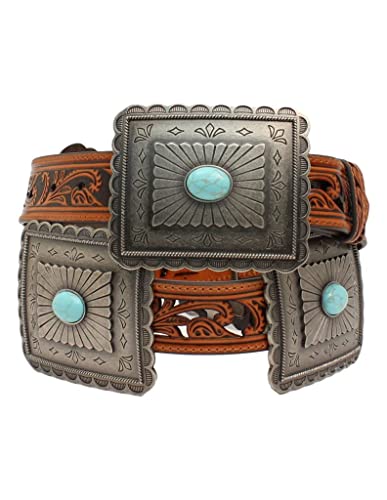 Ariat Women's Turquoise Concho Western Belt Tan Large