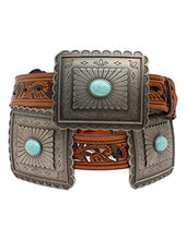 Load image into Gallery viewer, ARIAT Women&#39;s Turquoise Concho Western Belt
