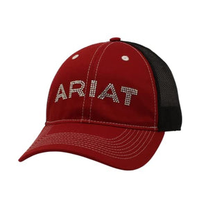 ARIAT Women's Burgundy Rhinestone Cap with Snapback Closure