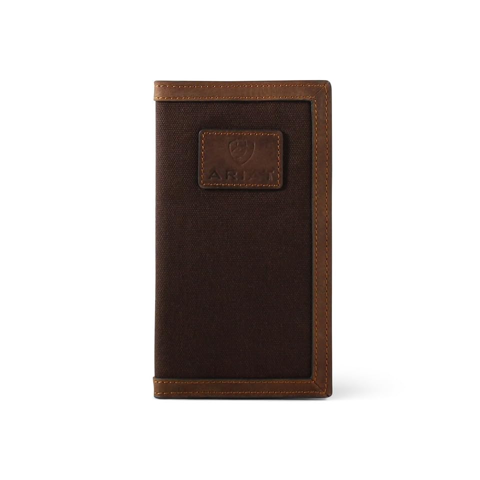 ARIAT RODEO WALLET LOGO BROWN