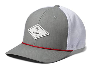 ARIAT Flexfit110 Snapback Diamond Logo Rope Brim Mesh Back Cap