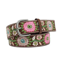 Load image into Gallery viewer, ARIAT Western Belt Womens Embroidered Floral Removable Buckle A1534302
