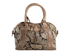 STS Ranchwear Stella Sansa Satchel Ladies Leather Handbag Snakeskin