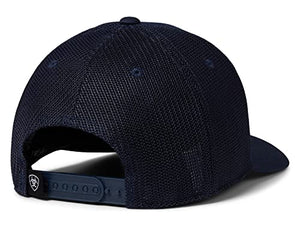 ARIAT Men's Flexfit 110 Logo Snapback, Navy