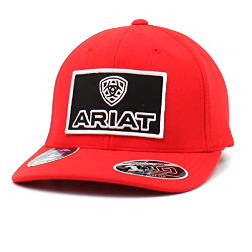 ARIAT Men's Red Flexfit Logo Cap