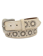 Load image into Gallery viewer, ARIAT Western Belt Womens Pierced Starburst Cutouts Buckle A1533405
